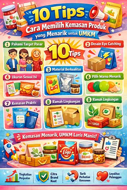 10 Tips Cara Memilih Kemasan Produk yang Menarik untuk UMKM